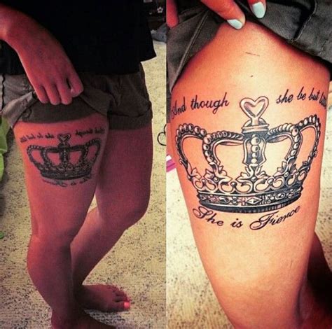 queen tattoos for females